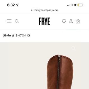 Frye, Melissa inside zipper, size 7.5, new